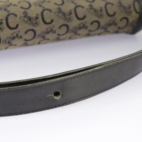CELINE C Sulky Shoulder Bag Canvas Navy Beige - Picture 12 of 16